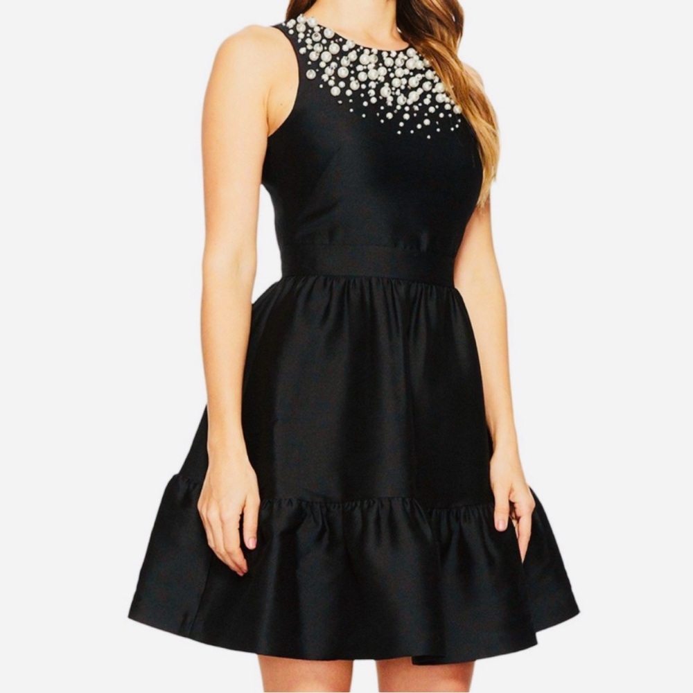 NWT Kate Spade Pearl Embellished Mikado Dress